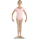 Bloch strap back cap sleeve Leotard, costum de balet pentru copii - Roz candy Bloch