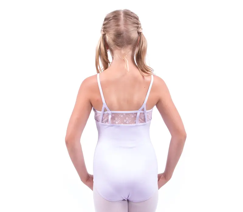 Capezio,costum cu bretele subţiri cu dantelă - Lavanda