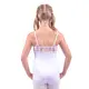 Capezio Daisy Cami Leotard, costum cu bretele subţiri cu dantelă