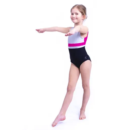 Capezio Stick the Landing Boat neck, costum de balet fara maneci