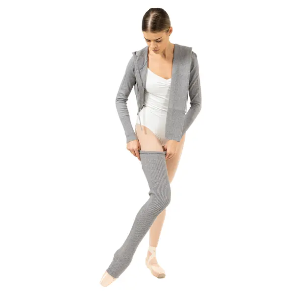 Bloch Cropped Knit Full Zip Hoodie, hanorac de damă cu glugă Bloch Cropped Knit Full Zip Hoodie, hanorac de damă cu glugă