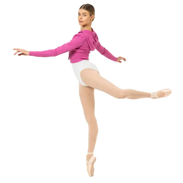 Bloch Cropped Knit Full Zip Hoodie, hanorac de damă cu glugă Bloch Cropped Knit Full Zip Hoodie, hanorac de damă cu glugă