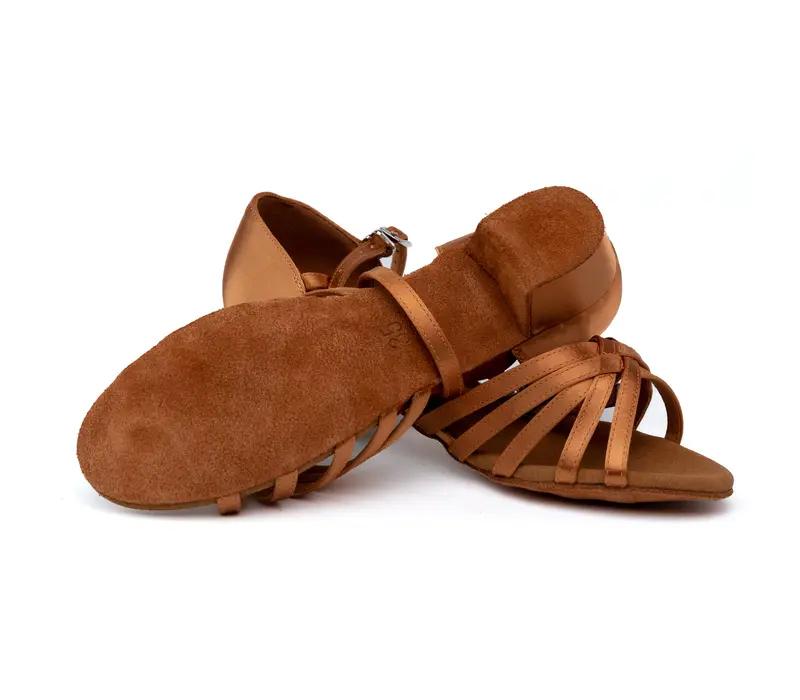 Dancee Amalia, pantofi dans latin pentru femei - dark tan