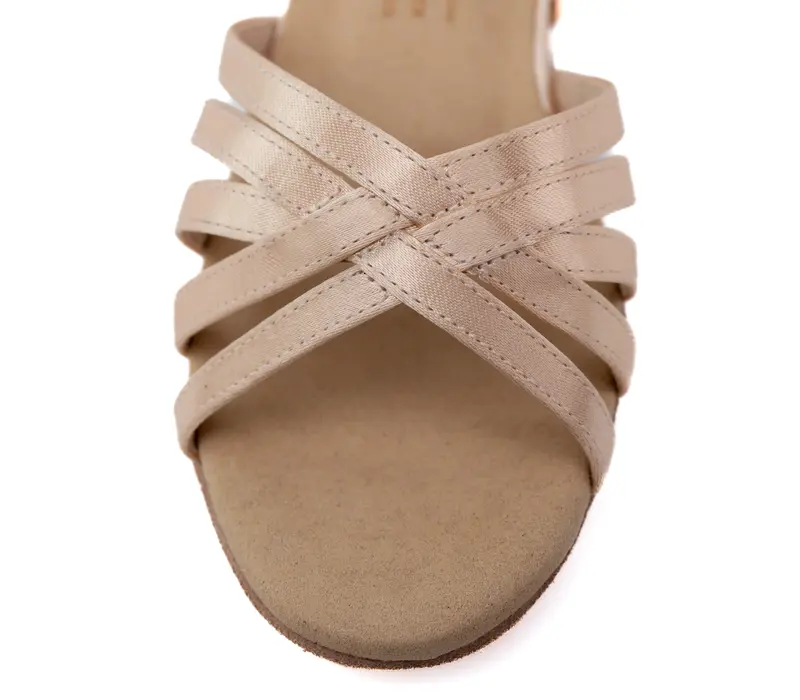 Dancee Amalia, pantofi dans latin pentru femei - Flesh satin WJ