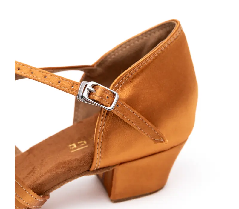 Dancee Betty, pantofi dans latin pentru fete - dark tan