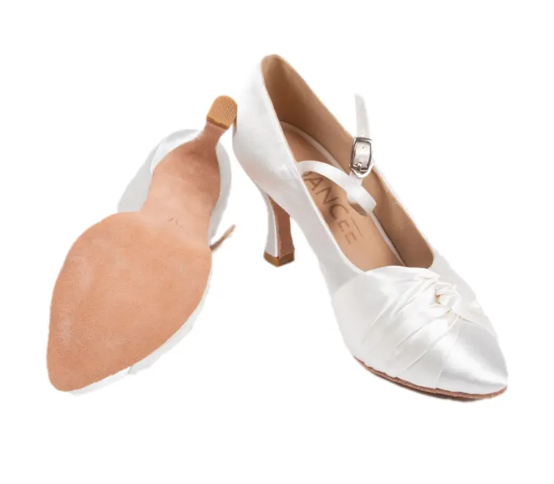 Dancee Diana standard, pantofi dansuri standard pentru femei  - Alb