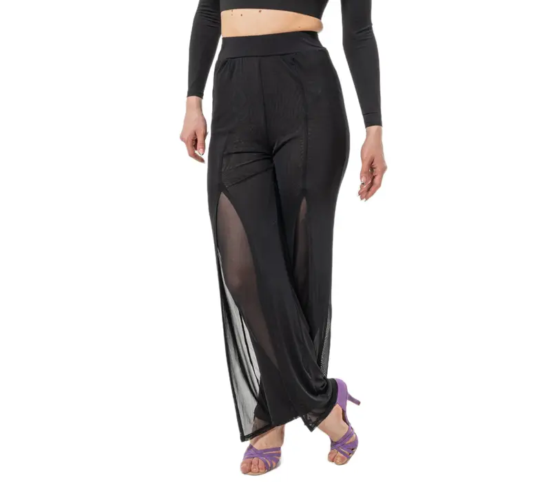 Dancee Nataly ballroom, pantaloni de dans pentru dame Dancee Nataly ballroom, pantaloni de dans pentru dame - Negru