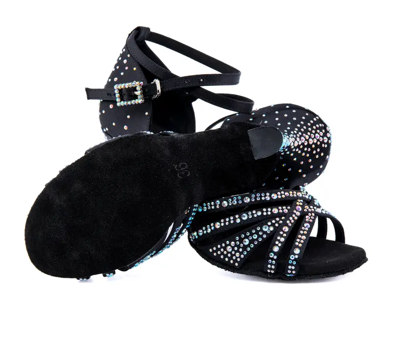 Dancee Star, pantofi dans latin pentru femei - Negru