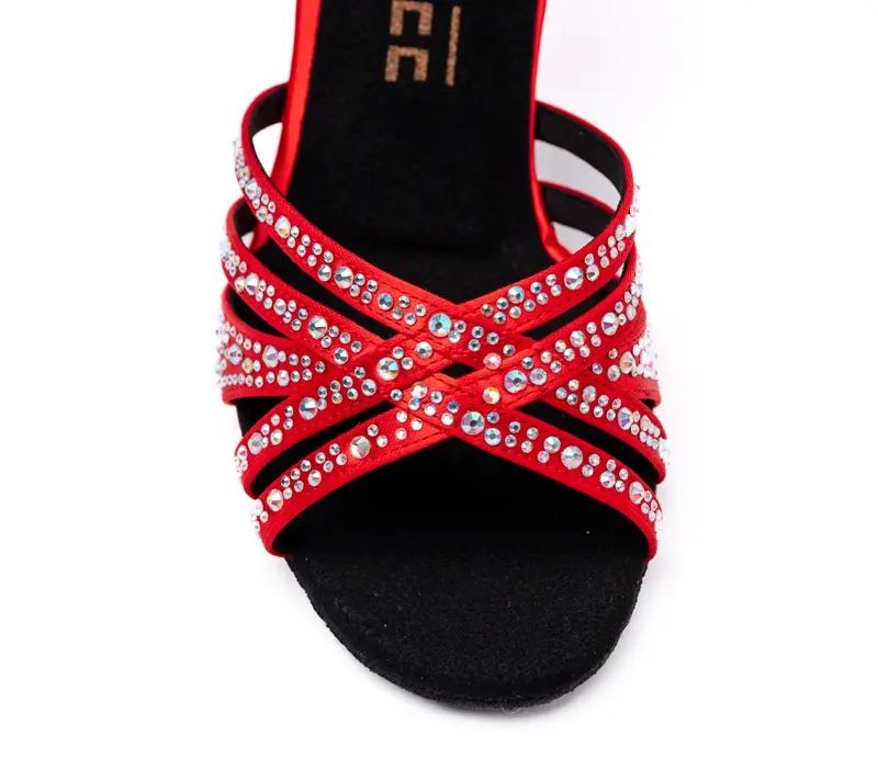 Dancee Star, pantofi dans latin pentru femei - Roșu