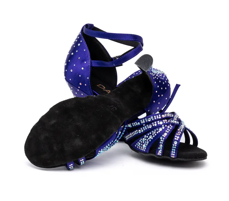 Dancee Star, pantofi dans latin pentru femei - Albastru regal