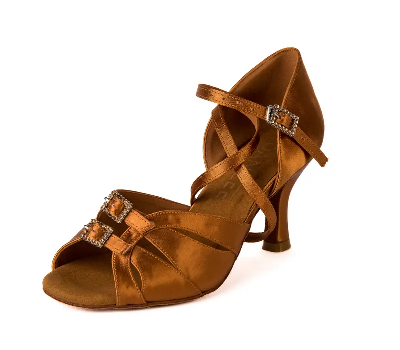 Dancee Stella, pantofi dans latin pentru femei - dark tan