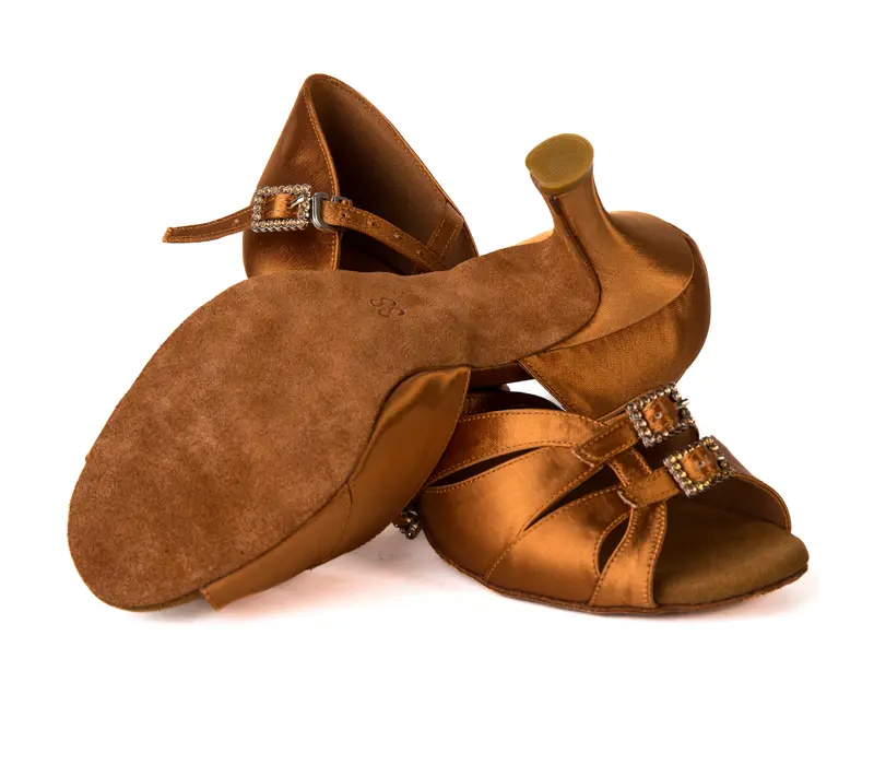 Dancee Stella, pantofi dans latin pentru femei - dark tan