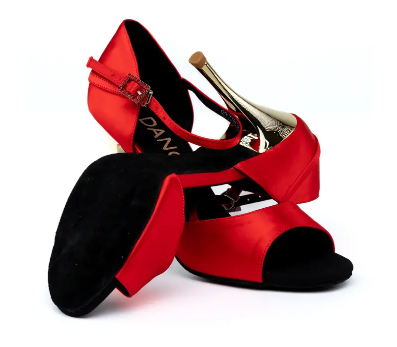 Dancee Tereza, pantofi de damă dans Tango - Roșu