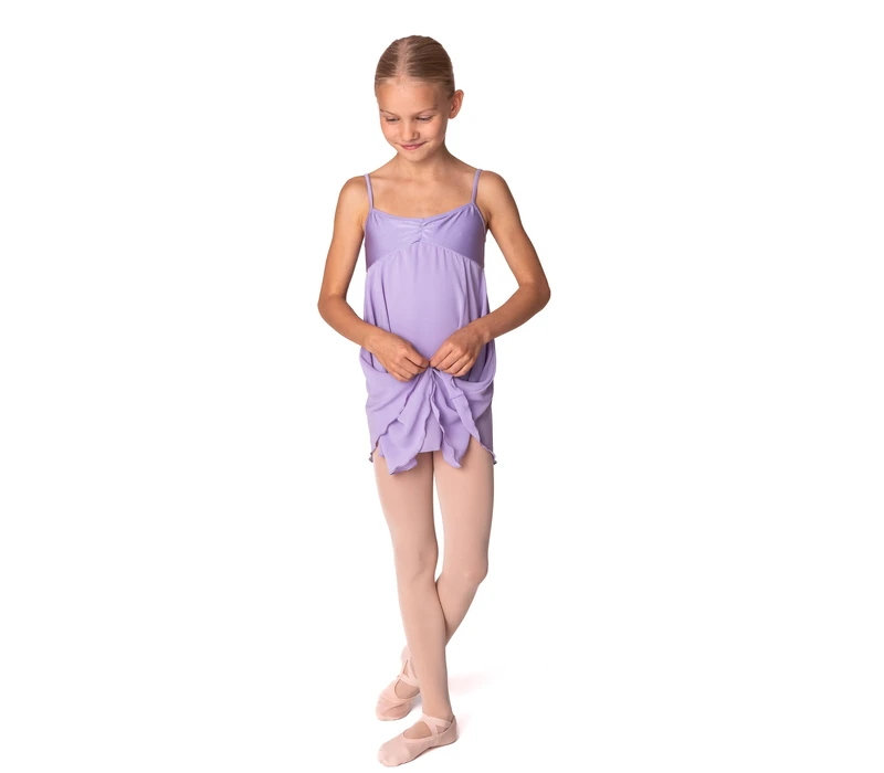 Bloch Juliet, rochie croiala clopot pentru fete - Liliac