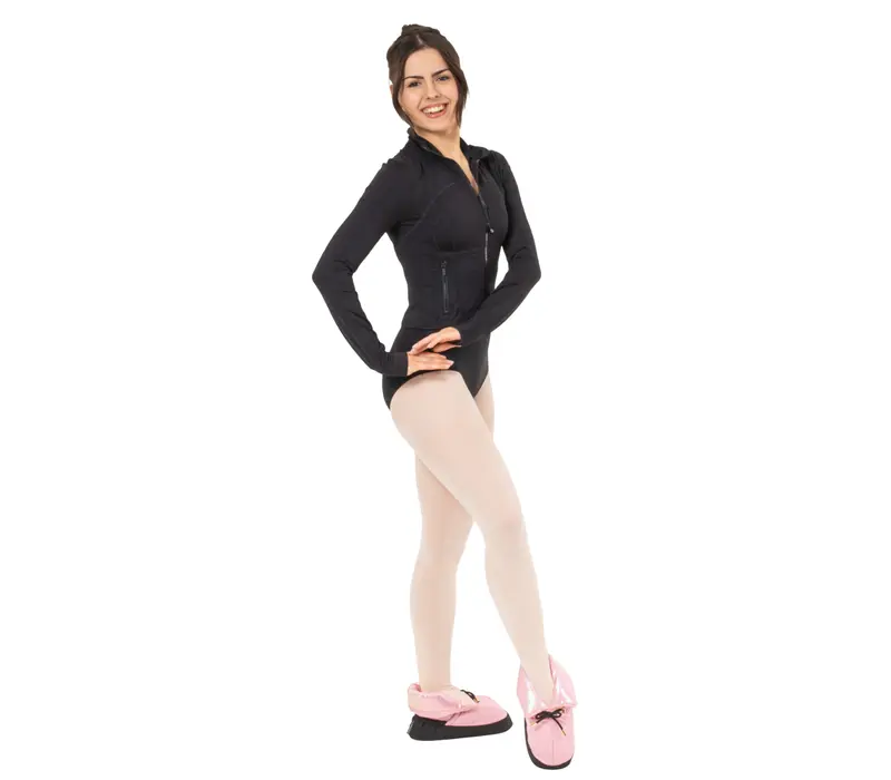 Capezio Mini Glam Warmup booties, încălțăminte cu încălzire Capezio Mini Glam Warmup booties, încălțăminte cu încălzire - Roz metalic pastel