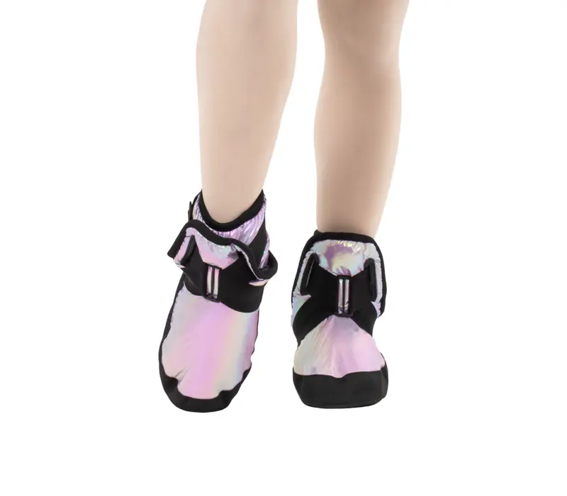 Capezio Glam Warmup Booties, încălțăminte cu încălzire pentru fete Capezio Glam Warmup Booties, încălțăminte cu încălzire pentru fete - lavandă metalică pastel