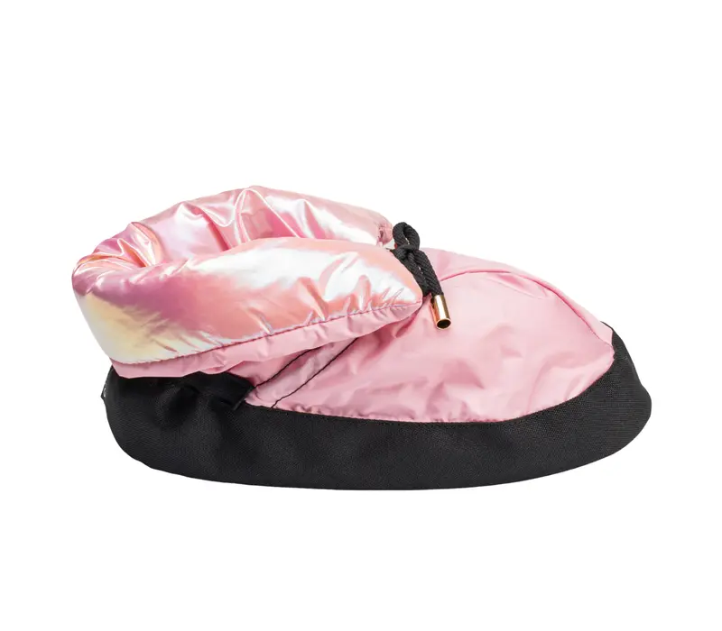 Capezio Ballroom booties, încălțăminte cu încălzire pentru fete - Roz metalic pastel