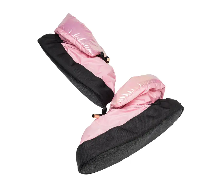 Capezio Ballroom booties, încălțăminte cu încălzire - Roz metalic pastel