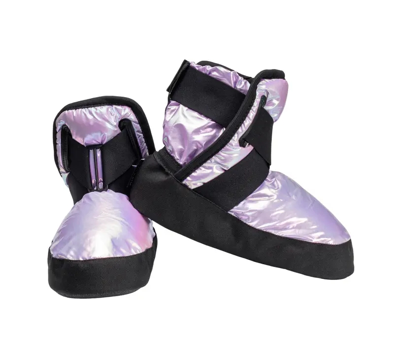 Capezio Glam Warmup Booties, încălțăminte cu încălzire pentru fete Capezio Glam Warmup Booties, încălțăminte cu încălzire pentru fete - lavandă metalică pastel