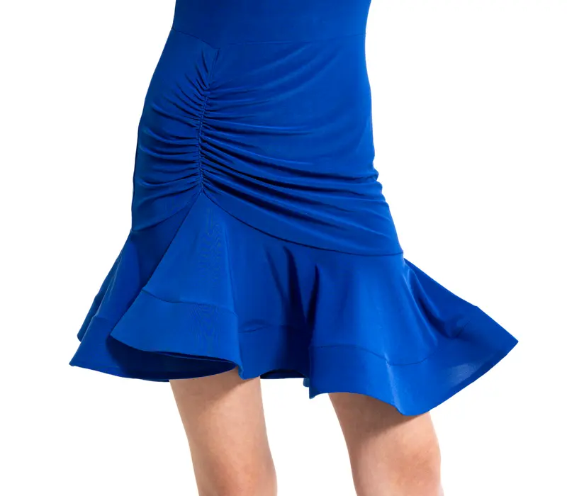 FSD Olivia, rochie dans latino pentru fete  - Albastru regal