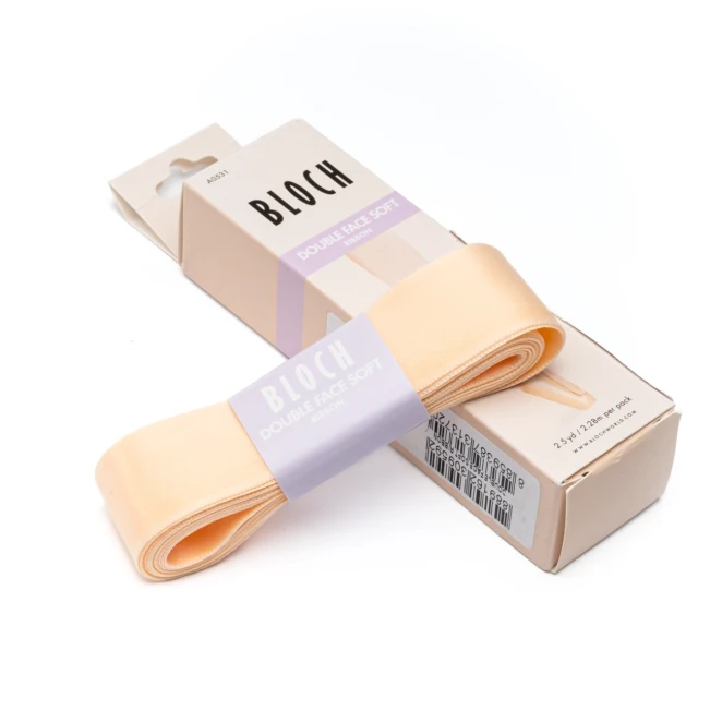 Bloch Double Face Soft Ribbon, panglici din satin cu două fețe