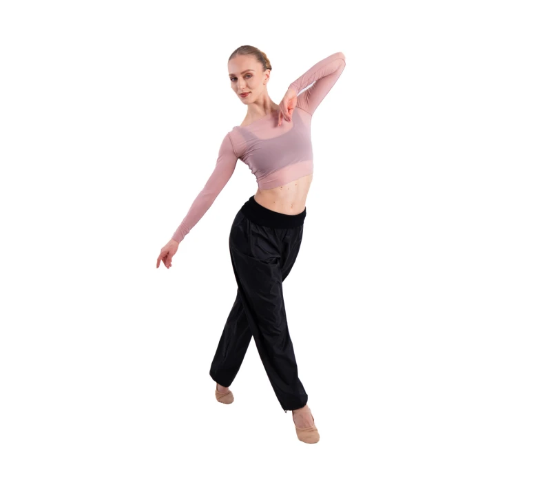 GP Lesson Momentum, pantaloni de încălzire pentru dansatori - Negru