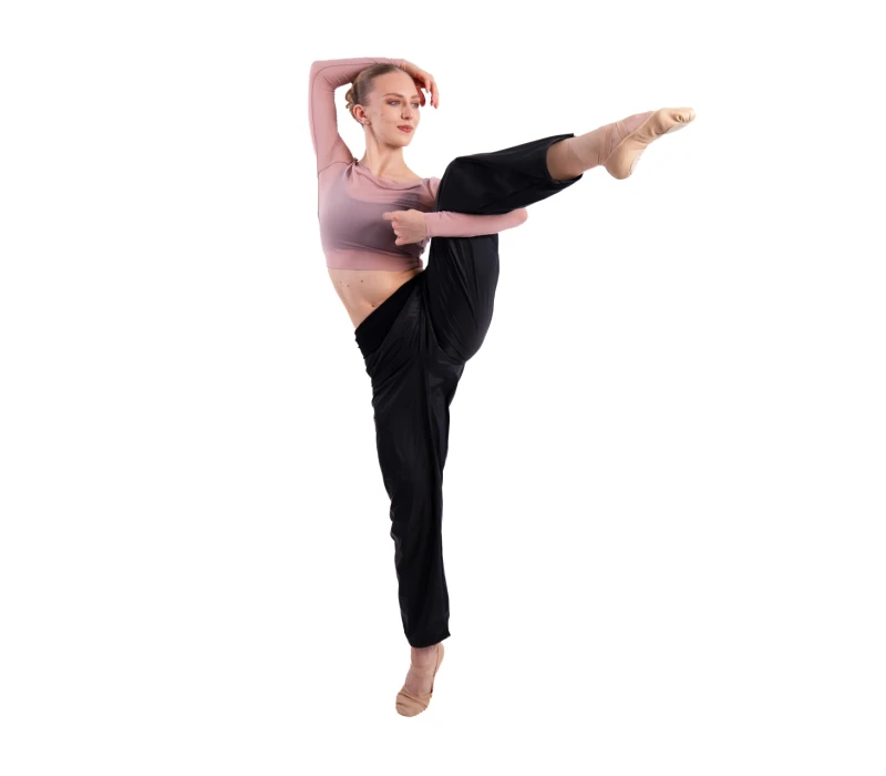GP Lesson Momentum, pantaloni de încălzire pentru dansatori - Negru