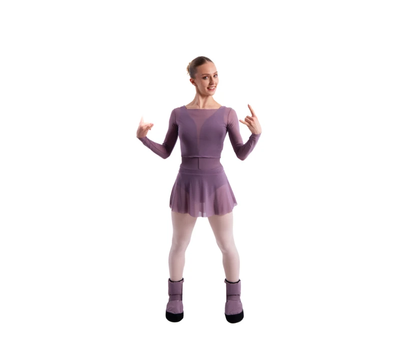 GP Warm up Lesson booties, încălțăminte de dans pentru încălzire - Violet - Vintage violet GP GP Warm up Lesson booties, încălțăminte de dans pentru încălzire - Violet - Vintage violet GP
