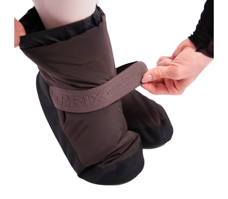 GP Warm up Lesson booties, încălțăminte de dans pentru încălzire - Mocco GP GP Warm up Lesson booties, încălțăminte de dans pentru încălzire - Mocco GP