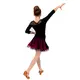 DanceMe BL411DR, top cu mânecă trei-sfert pentru fetiţe