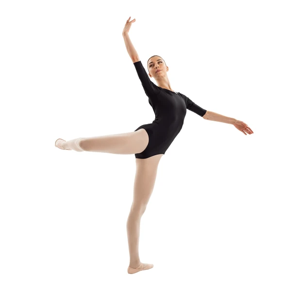 Capezio Essential boatneck, body pentru femei cu mânecă 3/4 Capezio Essential boatneck, body pentru femei cu mânecă 3/4