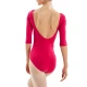 Capezio Essential boatneck, body pentru femei cu mânecă 3/4 Capezio Essential boatneck, body pentru femei cu mânecă 3/4