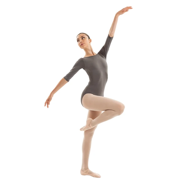 Capezio Essential boatneck, body pentru femei cu mânecă 3/4 Capezio Essential boatneck, body pentru femei cu mânecă 3/4
