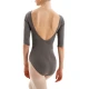 Capezio Essential boatneck, body pentru femei cu mânecă 3/4 Capezio Essential boatneck, body pentru femei cu mânecă 3/4