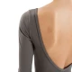 Capezio Essential boatneck, body pentru femei cu mânecă 3/4 Capezio Essential boatneck, body pentru femei cu mânecă 3/4