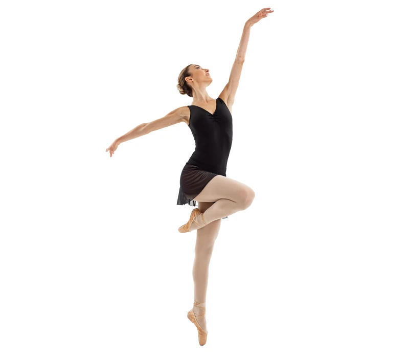 Capezio Essential Pull on Skirt, fustă pentru dame cu bandă elastică - Negru