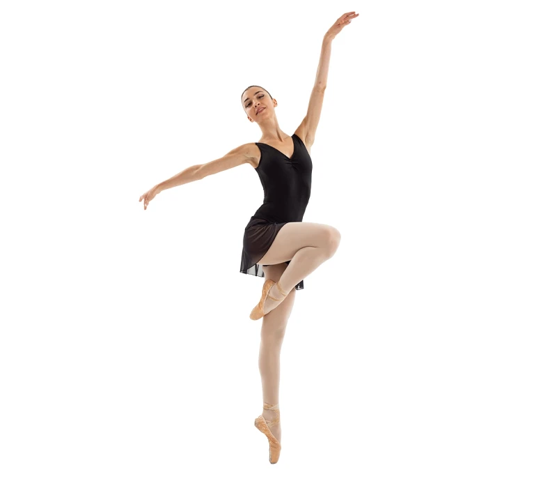 Capezio Essential Pull on Skirt, fustă pentru dame cu bandă elastică - Negru