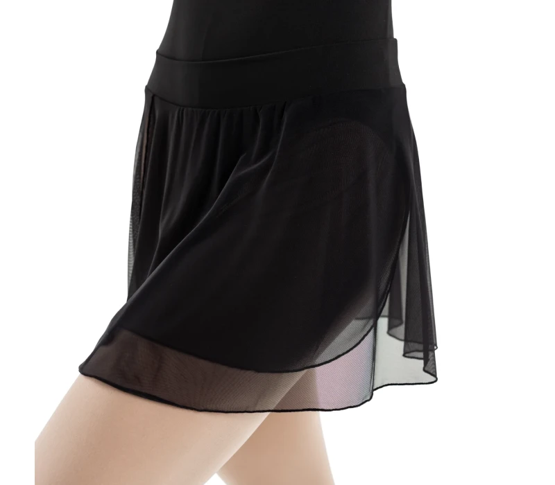 Capezio Essential Pull on Skirt, fustă pentru dame cu bandă elastică - Negru