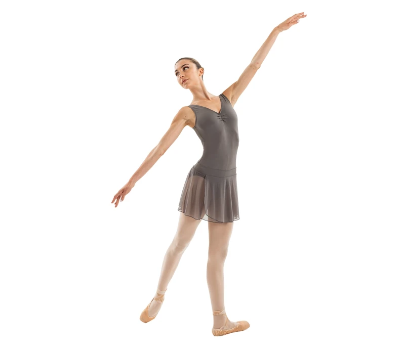 Capezio Essential Pull on Skirt, fustă pentru dame cu bandă elastică - Gri