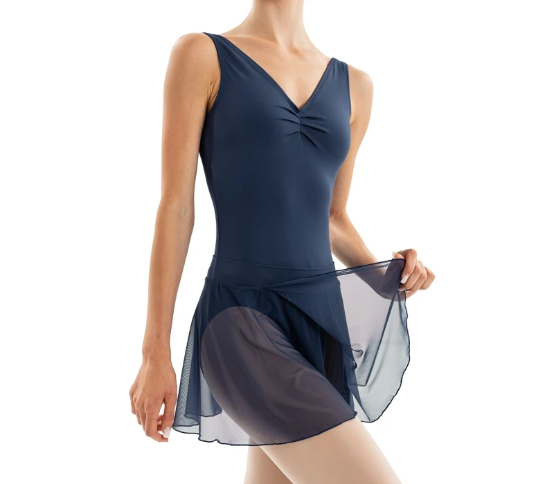 Capezio Essential Pull on Skirt, fustă pentru dame cu bandă elastică - Albastru navy Capezio