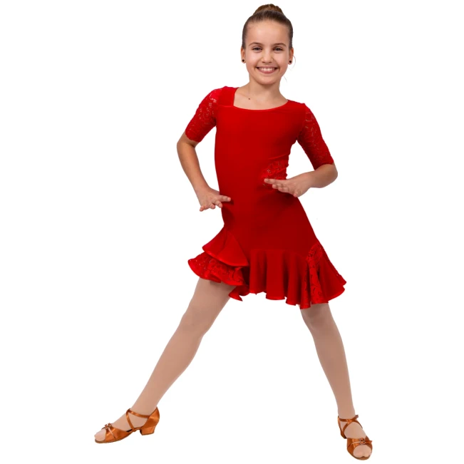 Rochita copii pentru dansuri latino 216 Rochita copii pentru dansuri latino 216