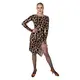 Rochie de damă pentru dansuri latino Basic - Leopard