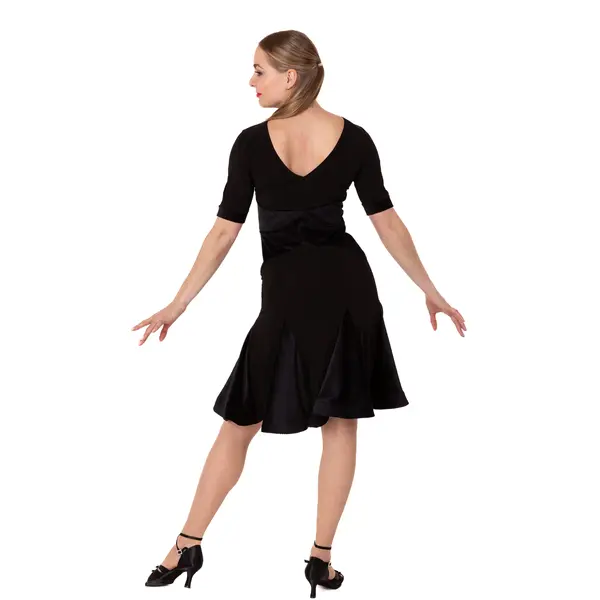 FSD 480 Nella, rochie cu aplicaţie de catifea pentru dame