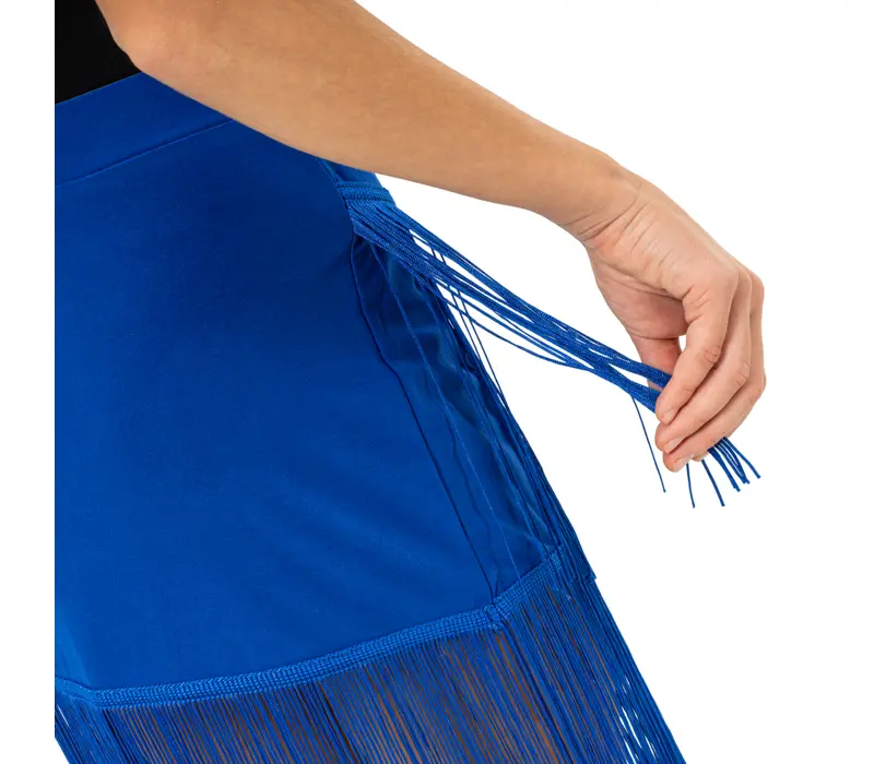 FSD Basic fustă cu franjuri pentru latino, pentru fete - Albastru regal