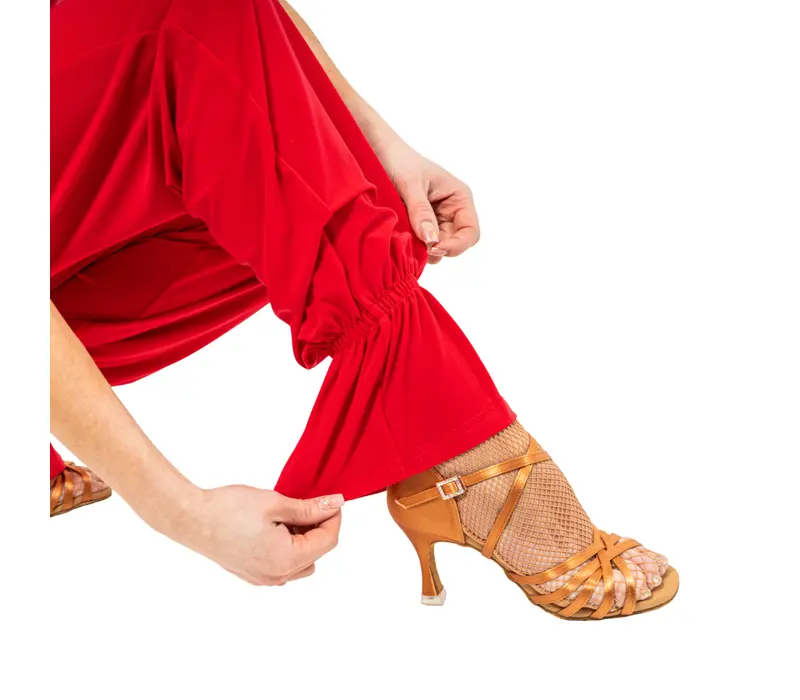 FSD Dana pantaloni pentru antrenament cu elastic la gleznă - Roșu