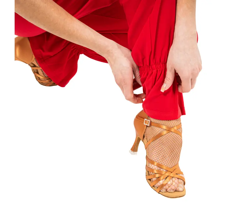 FSD Dana pantaloni pentru antrenament cu elastic la gleznă - Roșu