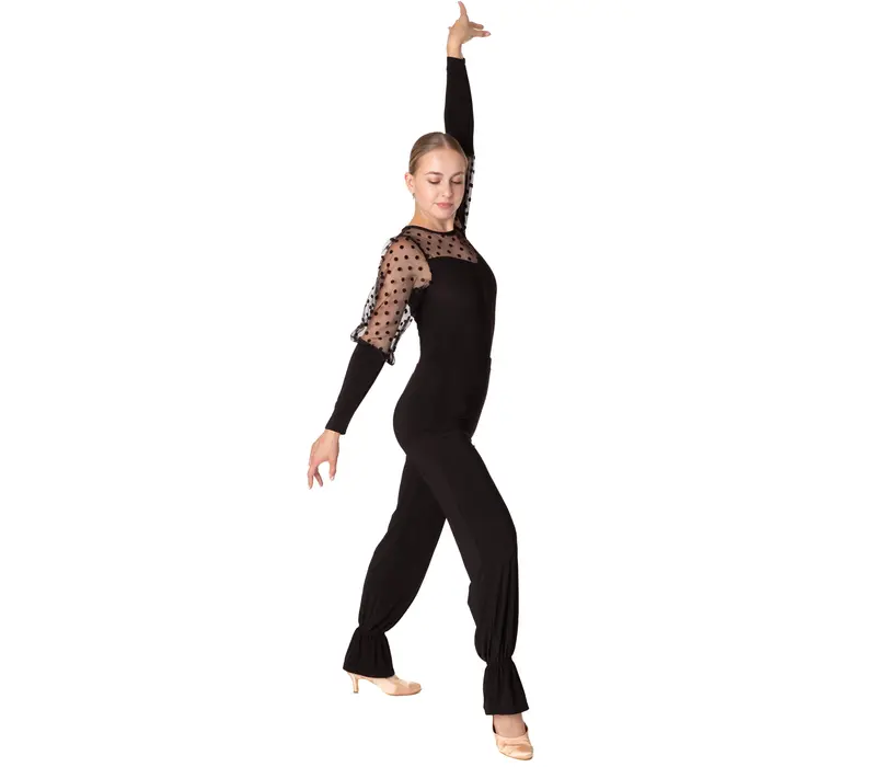 FSD Dana pantaloni pentru antrenament cu elastic la gleznă - Negru