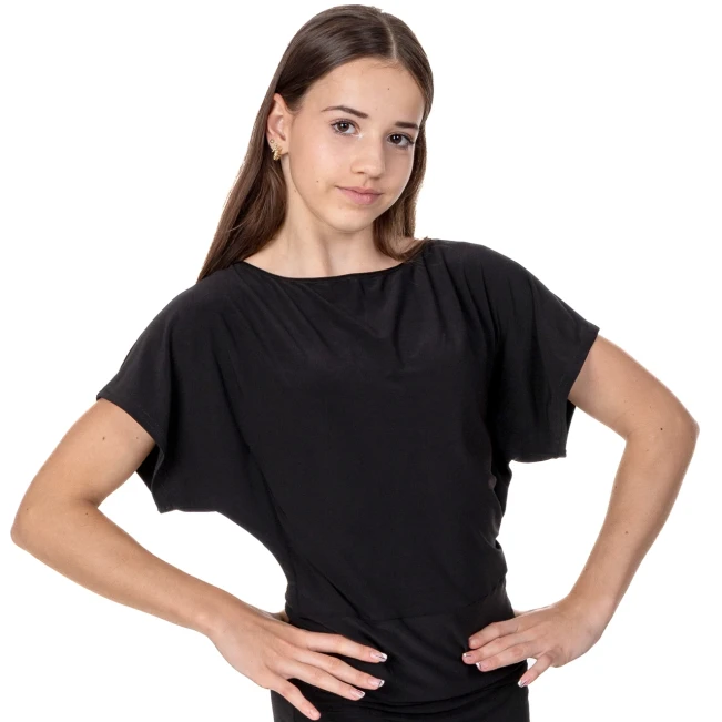 Sisa, top cu mâneci raglan pentru fete Sisa, top cu mâneci raglan pentru fete