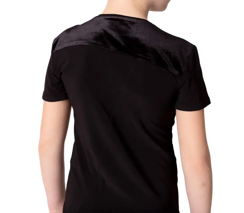 Tricou pentru baieti dans de societate basic - Negru