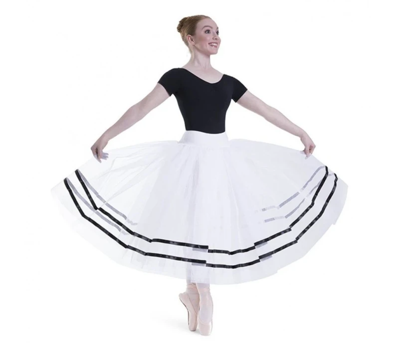 Freed of London Romantic, fusta tutu - Alb/negru